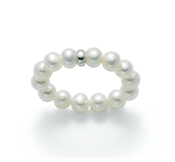 750/1000 gold ring and cultured pearls: PLI1058KM10