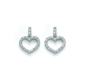 750/1000 gold earrings and zircons. Also available 375/1000 gold and silver.: KERD1701
