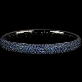 Spring bracelet 750/1000 black gold 
