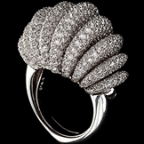 Ring 750/1000 white gold 