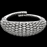 Bracelet 750/1000 white gold 