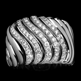 Ring 750/1000 white gold 