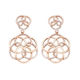 GOLD EARRINGS WITH DIAMONDS