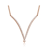 GOLD NECKLACE WITH DIAMONDS
