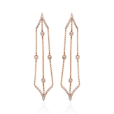 GOLD EARRINGS WITH DIAMONDS