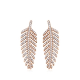 GOLD EARRINGS WITH DIAMONDS