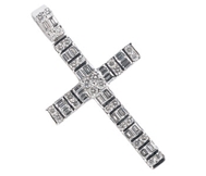 Platinum Cross with Diamonds