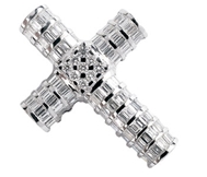 Platinum Cross with Diamonds