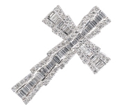 Platinum Cross with Diamonds