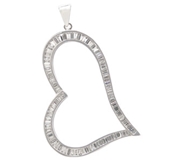 Platinum Pendant with Diamonds