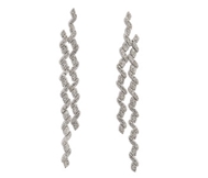 Platinum Earrings with Diamonds