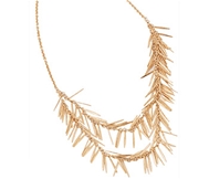 Golden Necklace- Pine Leaves